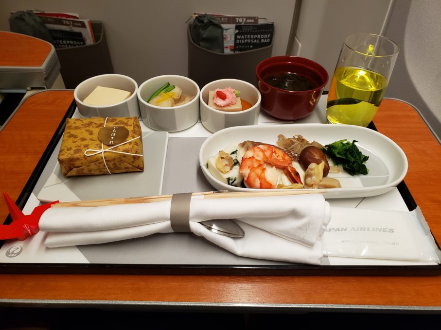JALファーストクラスの機内食