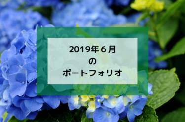 2019年6月のポートフォリオ